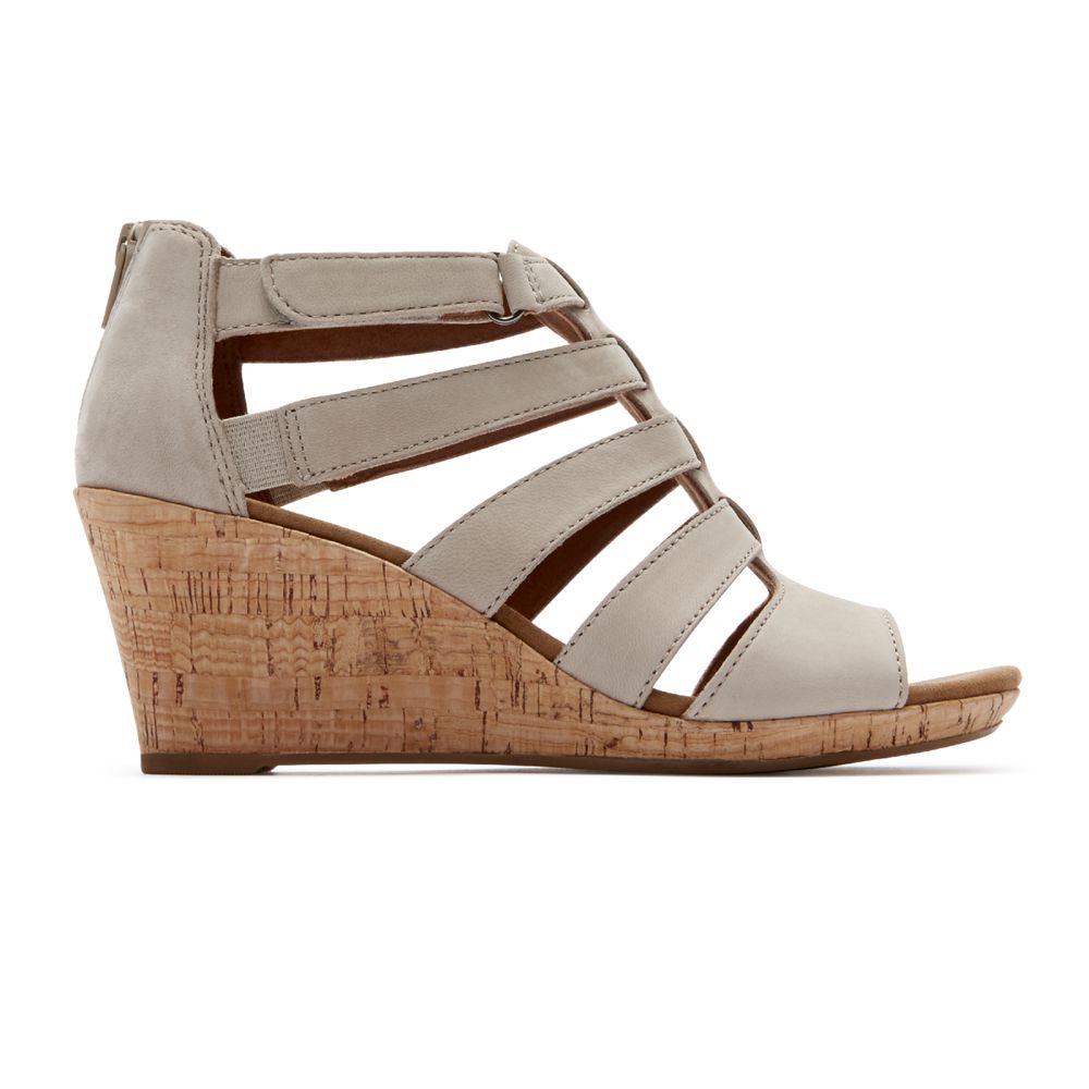 Rockport Canada Briah Gladiator - Womens Sandals Beige (FVE039185)